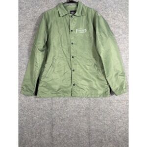 Period Correct Racing Division Lightweight Coach Jacket Olive Green Mens Size L